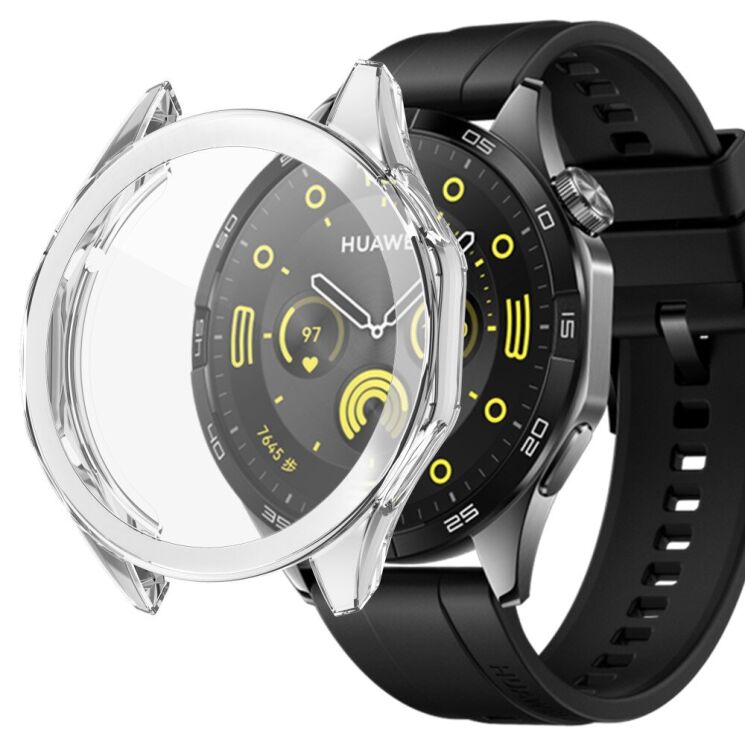 Захисний чохол UniCase Clear Cover для Huawei Watch GT 4 (46mm) - Transparent: фото 2 з 8