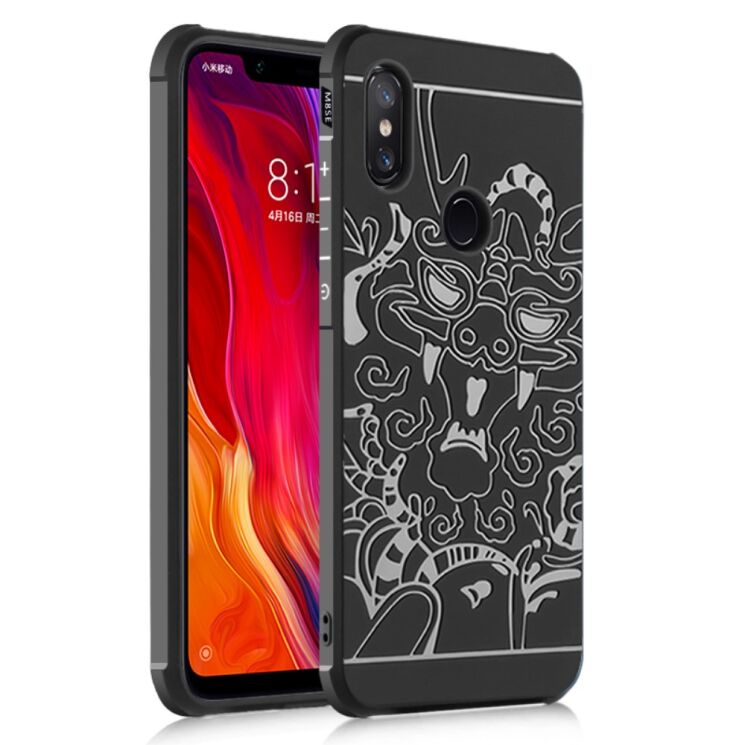 Защитный чехол UniCase Dragon Style для Xiaomi Mi 8 SE (Special Edition) - Black: фото 1 из 3