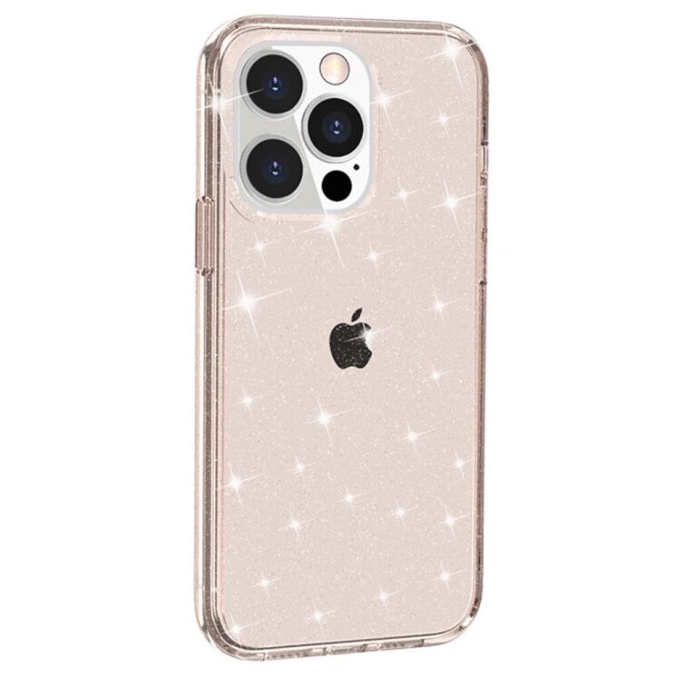 Защитный чехол UniCase Glitter Shell для Apple iPhone 15 Pro - Gold: фото 2 из 7