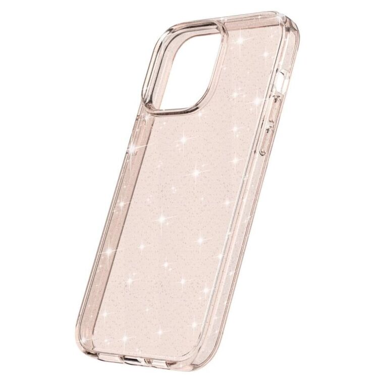 Защитный чехол UniCase Glitter Shell для Apple iPhone 15 Pro - Gold: фото 5 из 7