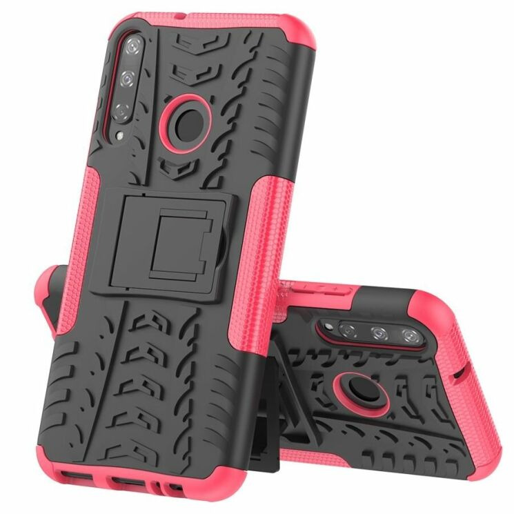 Протиударний чохол UniCase Hybrid X для Huawei P40 Lite E - Rose: фото 2 з 15