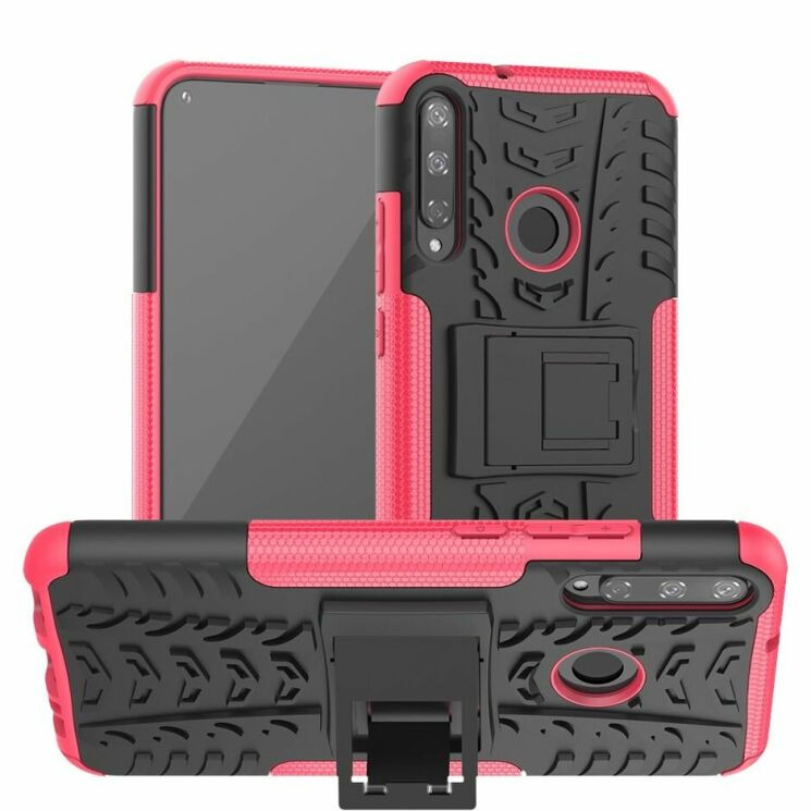 Протиударний чохол UniCase Hybrid X для Huawei P40 Lite E - Rose: фото 1 з 15