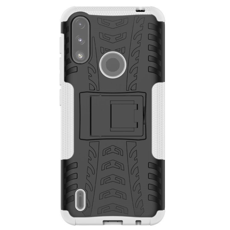 Защитный чехол UniCase Hybrid X для Motorola Moto E7 Power / Moto E7i - White: фото 2 из 12