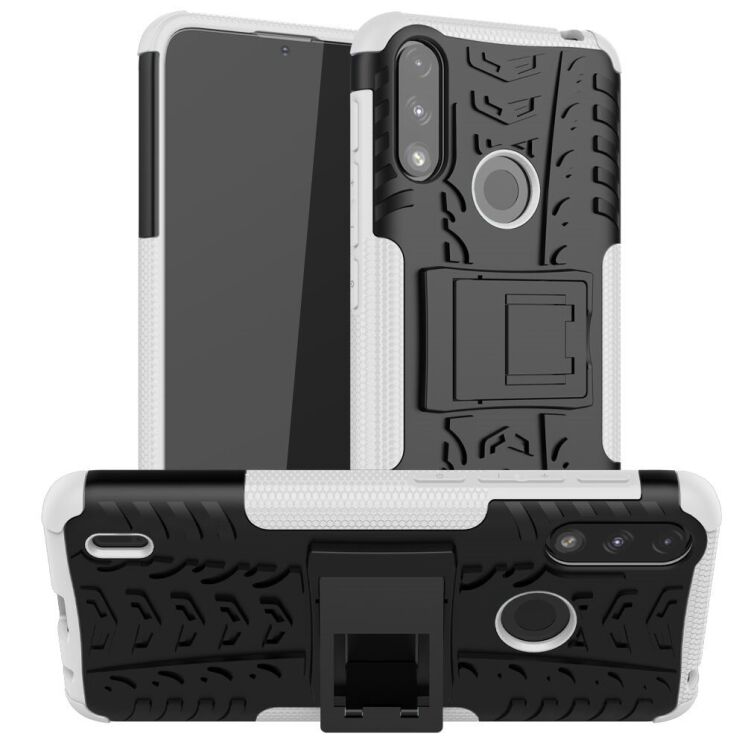 Защитный чехол UniCase Hybrid X для Motorola Moto E7 Power / Moto E7i - White: фото 1 из 12