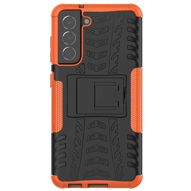 Защитный чехол UniCase Hybrid X для Samsung Galaxy S21 FE (G990) - Orange: фото 7 из 16