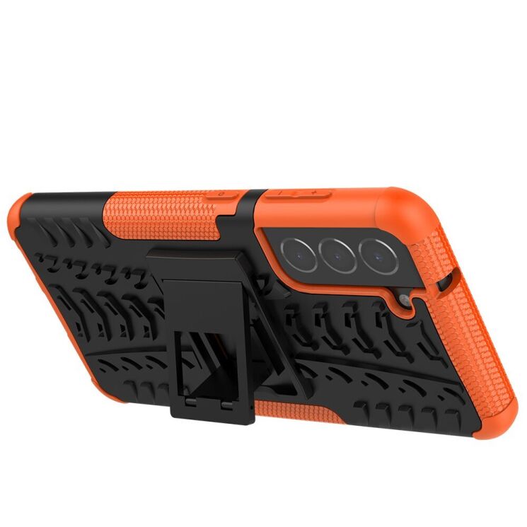 Защитный чехол UniCase Hybrid X для Samsung Galaxy S21 FE (G990) - Orange: фото 6 из 16