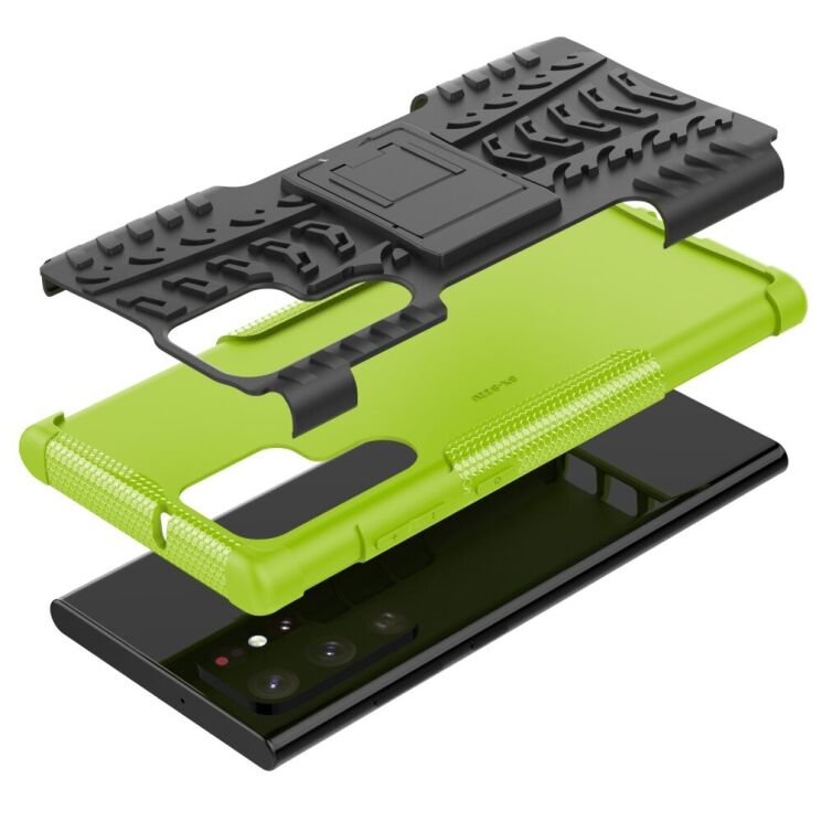 Защитный чехол UniCase Hybrid X для Samsung Galaxy S22 Ultra - Green: фото 7 из 17