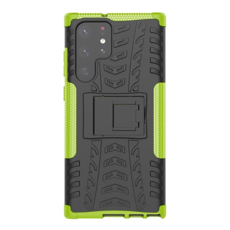 Защитный чехол UniCase Hybrid X для Samsung Galaxy S22 Ultra - Green: фото 2 из 17