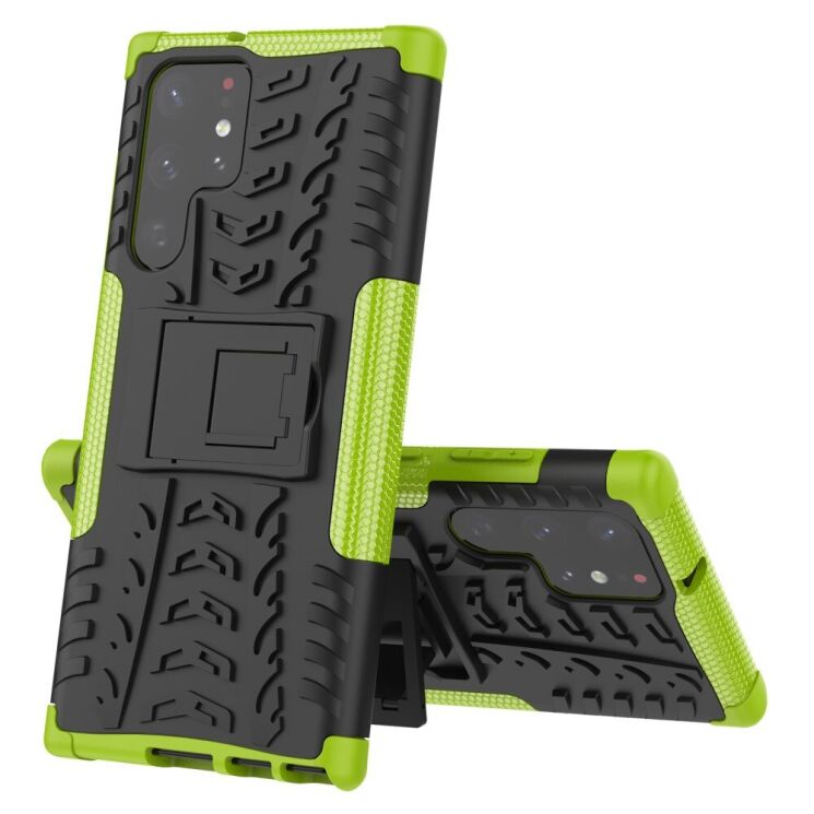 Защитный чехол UniCase Hybrid X для Samsung Galaxy S22 Ultra - Green: фото 8 из 17