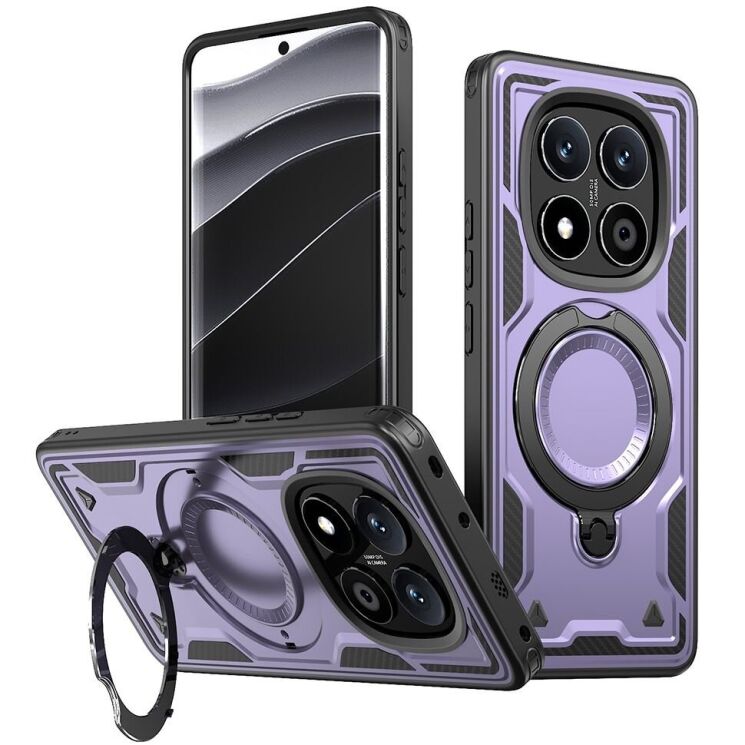 Защитный чехол UniCase Lander Armor для Xiaomi Redmi Note 14 Pro 5G / Poco X7 - Purple: фото 1 из 6