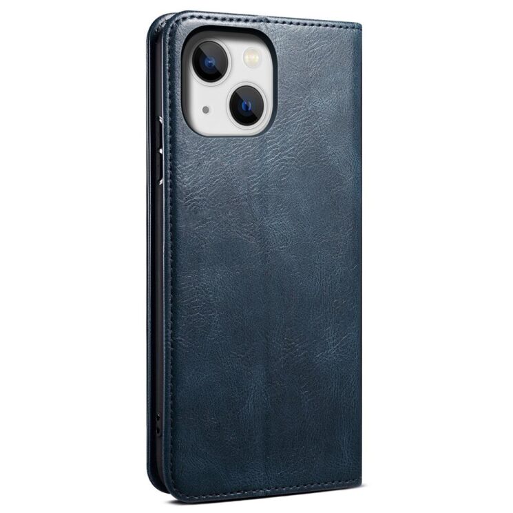 Защитный чехол UniCase Leather Wallet для Apple iPhone 14 - Blue: фото 3 из 9