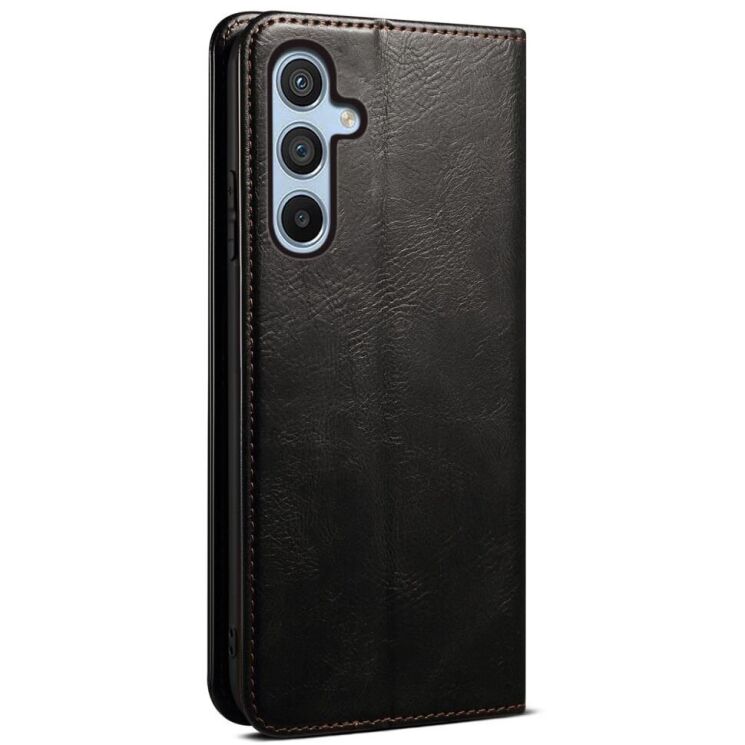 Защитный чехол UniCase Leather Wallet для Samsung Galaxy S24 FE (S721) - Black: фото 6 из 6