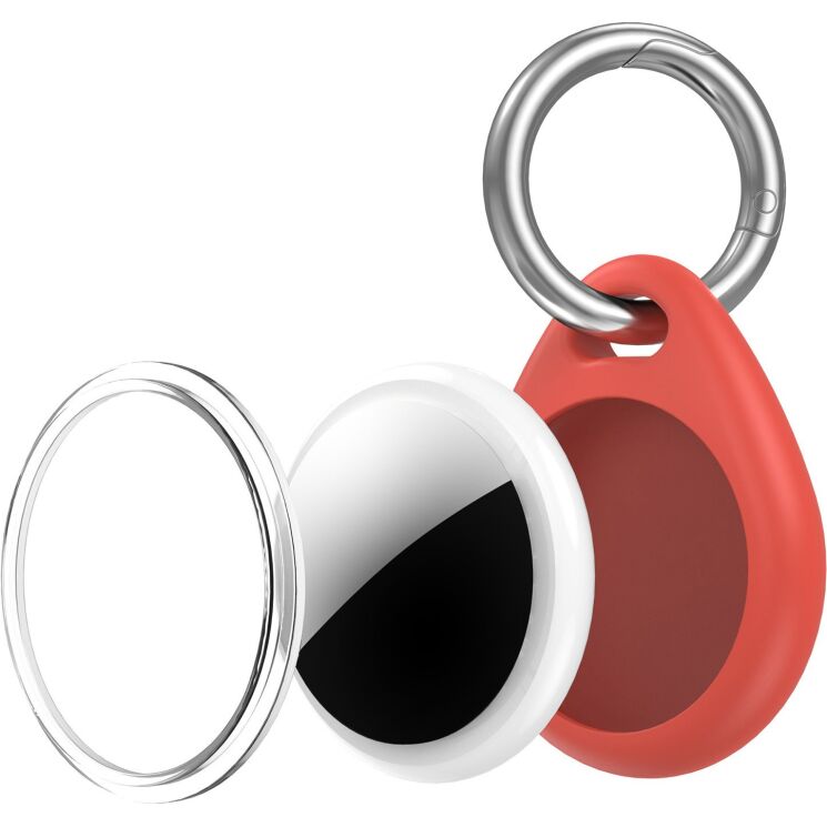Защитный чехол UniCase Lock Clip для Apple AirTags - Red: фото 2 из 2