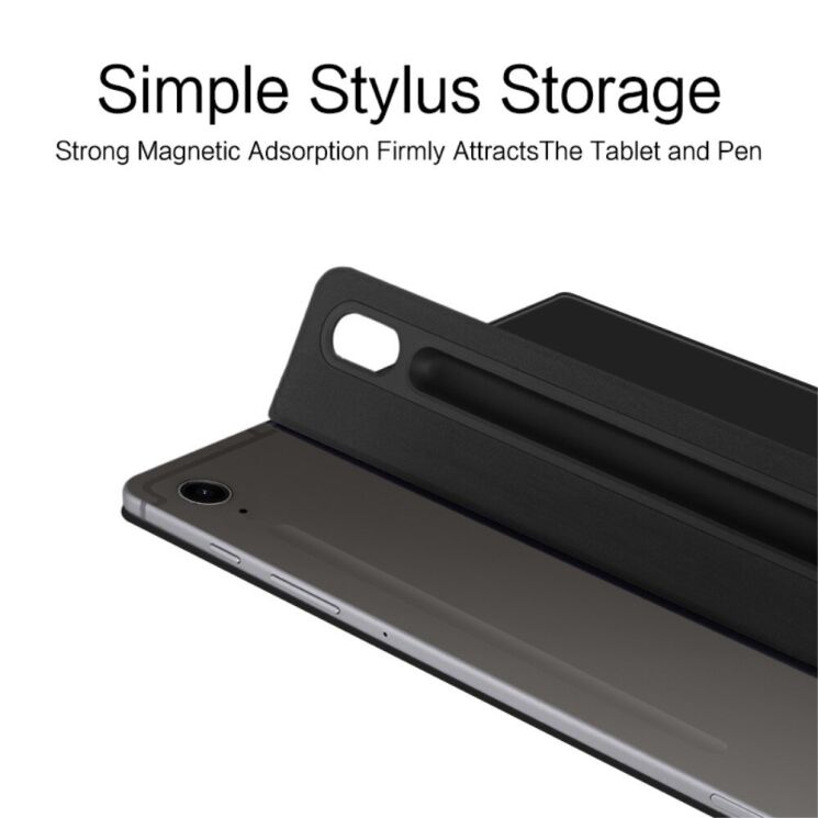 Защитный чехол UniCase Magnetic Stand для Samsung Galaxy Tab S9 FE (X510/516) / Tab S10 FE (X520/526) - Black: фото 6 из 6