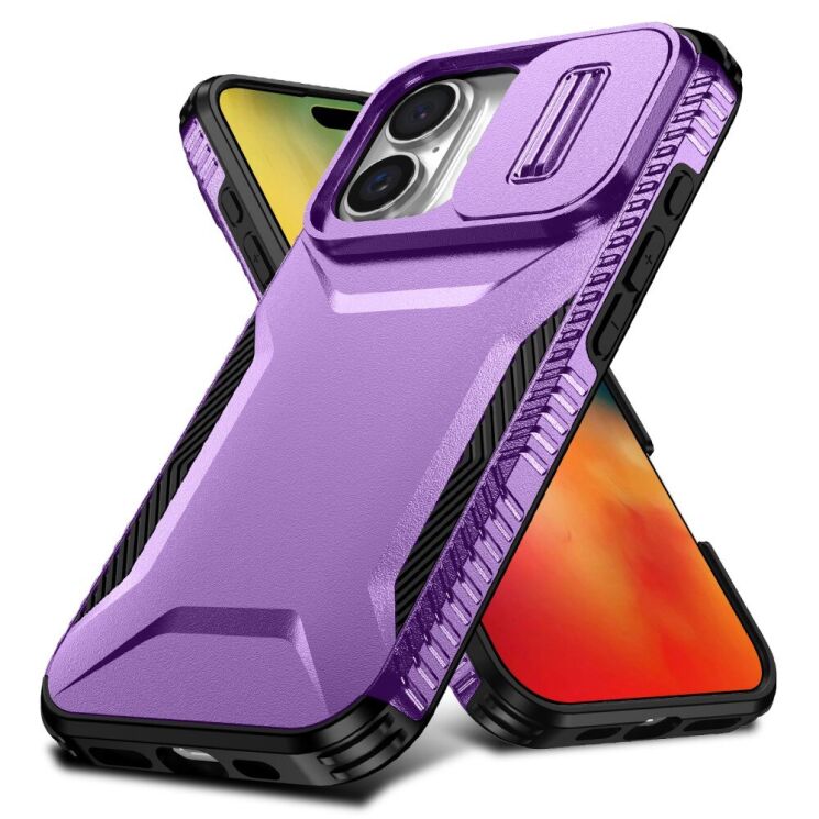 Защитный чехол UniCase Shuttle Guard для Apple iPhone 16 - Purple: фото 2 из 7