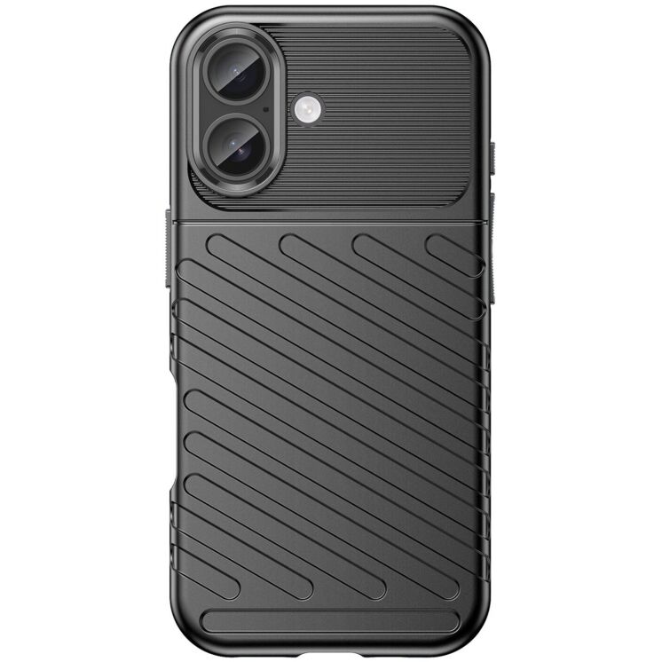 Защитный чехол UniCase Twill Soft для Apple iPhone 17 - Black: фото 2 из 8