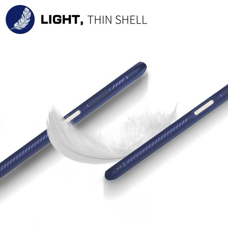 Защитный чехол UniCase Twill Soft для Huawei P40 Lite - Dark Blue: фото 7 из 7