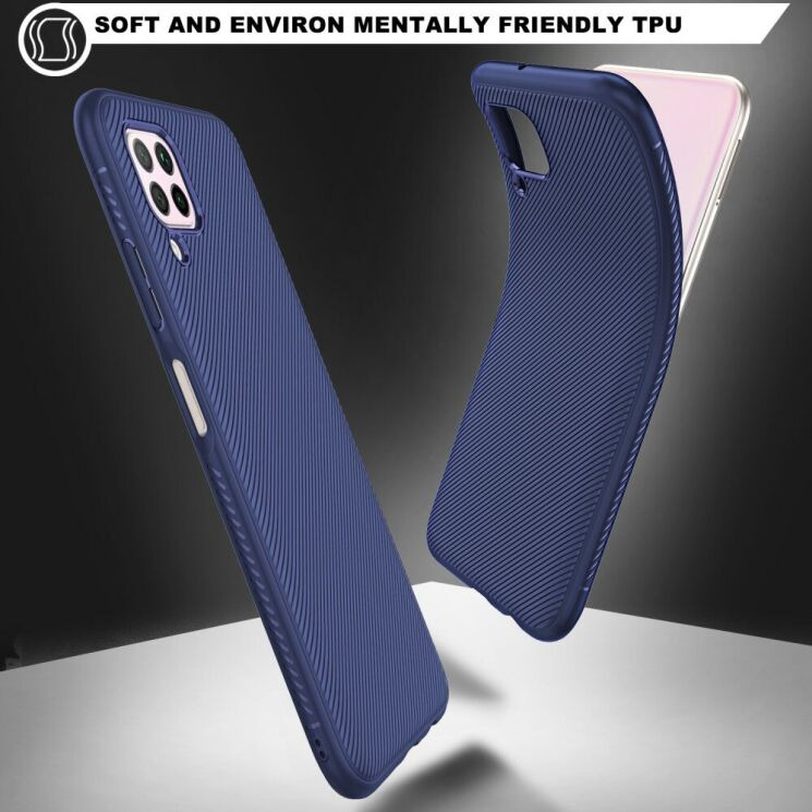 Защитный чехол UniCase Twill Soft для Huawei P40 Lite - Dark Blue: фото 2 из 7