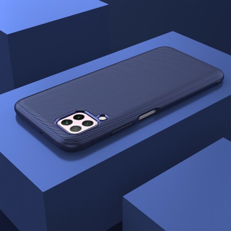 Защитный чехол UniCase Twill Soft для Huawei P40 Lite - Dark Blue: фото 6 из 7