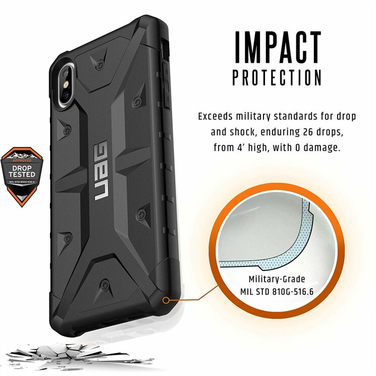 Защитный чехол URBAN ARMOR GEAR Pathfinder для iPhone XS Max - Black: фото 4 из 7