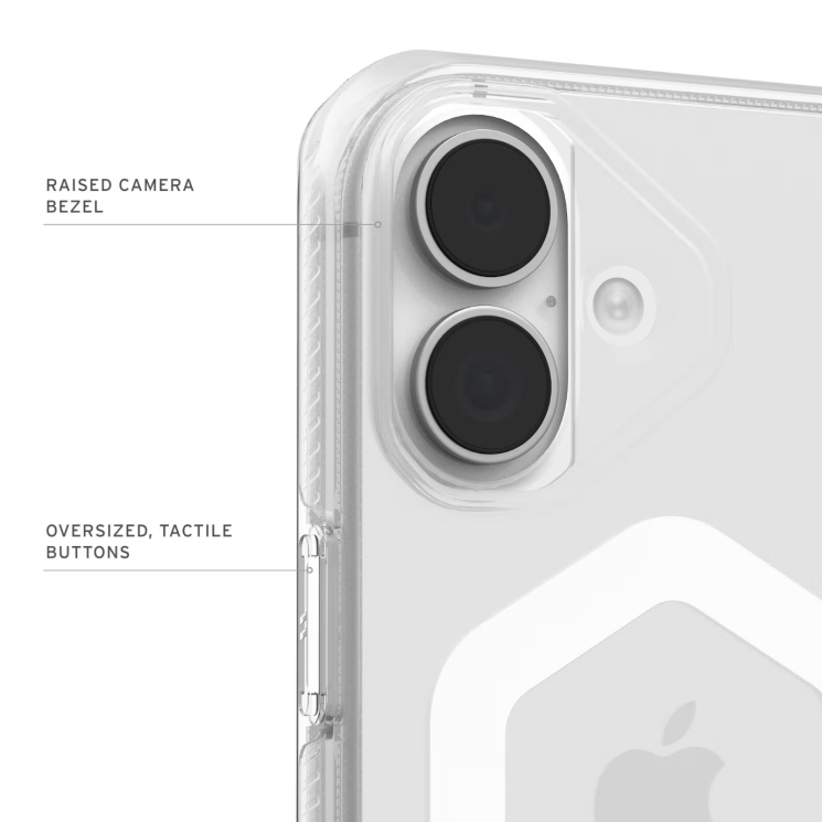 Защитный чехол URBAN ARMOR GEAR Plyo MagSafe для iPhone 17 (114531114341) - Ice / White (389380I) Защитный чехол URBAN ARMOR GEAR Plyo MagSafe для iPhone 17 (114531114341) - Ice / White: фото 6 из 9