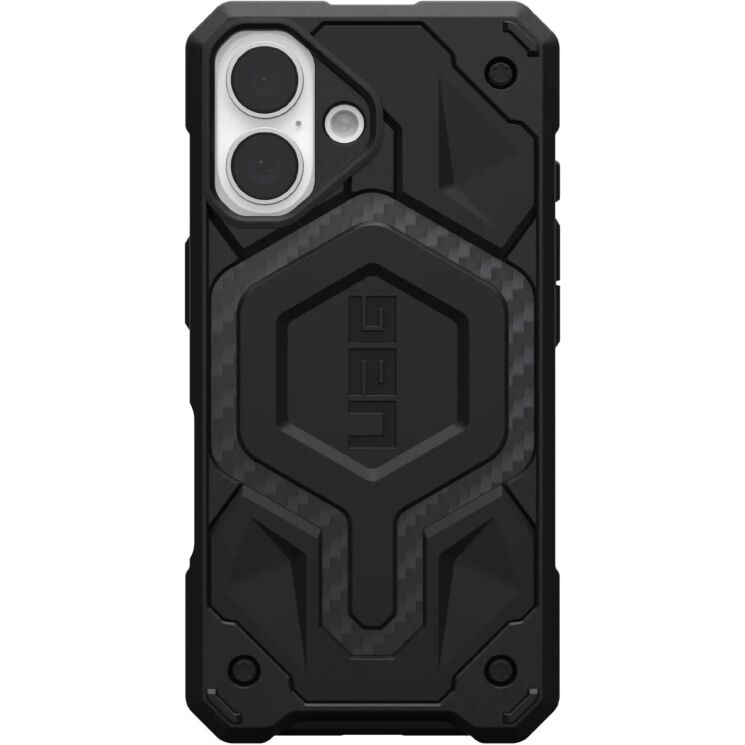 Захисний чохол URBAN ARMOR GEAR (UAG) Monarch Pro для Apple iPhone 16 - Carbon Fiber: фото 1 з 11