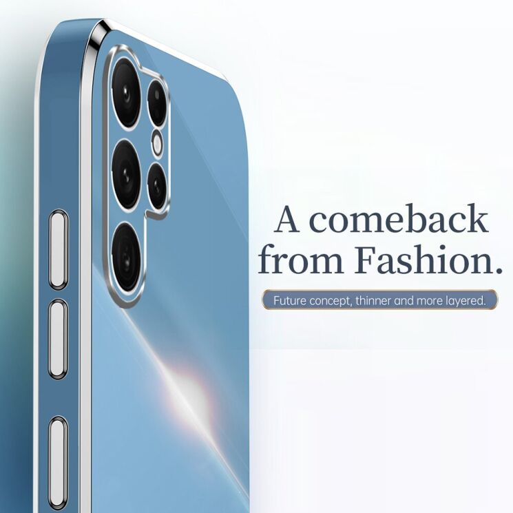 Защитный чехол XINLI Porcelain Ring для Samsung Galaxy S26 Ultra (S948) - Cyan: фото 5 из 7