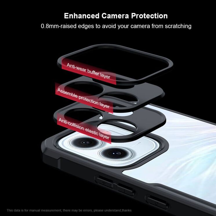 Захисний чохол XUNDD Rugged Case для OPPO Reno 14 FS 5G - Black: фото 6 з 7