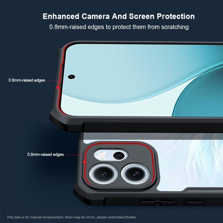 Захисний чохол XUNDD Rugged Case для OPPO Reno 14 FS 5G - Black: фото 4 з 7