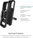 Захисний чохол Zagg Gear4 Denali Snap with Kickstand для Apple iPhone 15 Pro (702312348 / 702312718) - Black (350842B). Фото 12 з 19