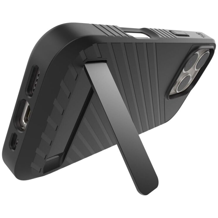 Захисний чохол Zagg Gear4 Denali Snap with Kickstand для Apple iPhone 15 Pro (702312348 / 702312718) - Black: фото 5 з 19