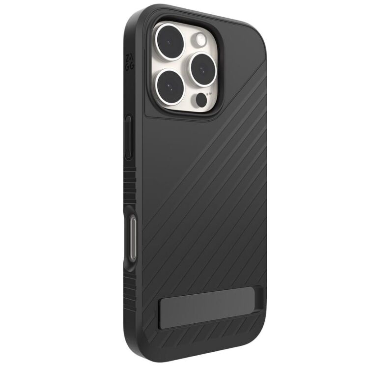 Захисний чохол Zagg Gear4 Denali Snap with Kickstand для Apple iPhone 15 Pro (702312348 / 702312718) - Black: фото 6 з 19
