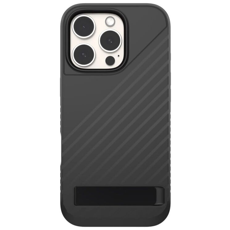 Захисний чохол Zagg Gear4 Denali Snap with Kickstand для Apple iPhone 15 Pro (702312348 / 702312718) - Black: фото 2 з 19