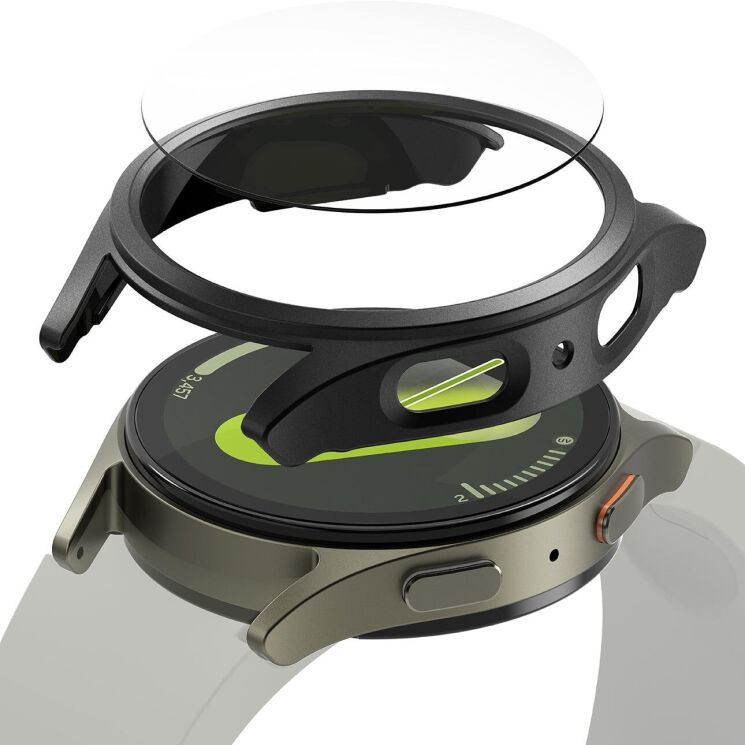 Защитный комплект Ringke Slim & Glass для Samsung Galaxy Watch 7 (44mm) 8809961787898 - Titanium Black: фото 1 из 16
