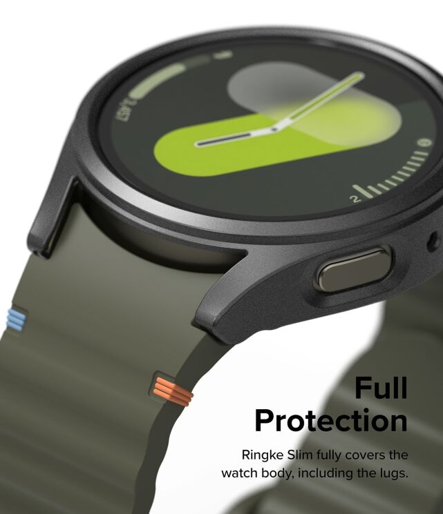 Защитный комплект Ringke Slim & Glass для Samsung Galaxy Watch 7 (44mm) 8809961787898 - Titanium Black: фото 7 из 16