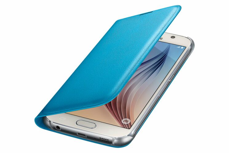 Чехол Flip Wallet PU для Samsung S6 (G920) EF-WG920PLEGRU - Orange: фото 7 из 8
