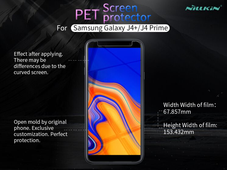 Антиблікова плівка NILLKIN Matte для Samsung Galaxy J4+ (J415): фото 12 з 13