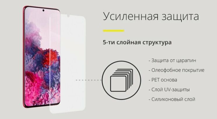 Защитная пленка StatusSKIN Standart на экран для Xiaomi Mi 10T / Mi 10T Pro: фото 7 из 12