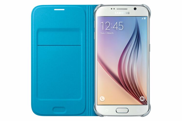 Чохол Flip Wallet PU для Samsung S6 (G920) EF-WG920PLEGRU - White: фото 8 з 8