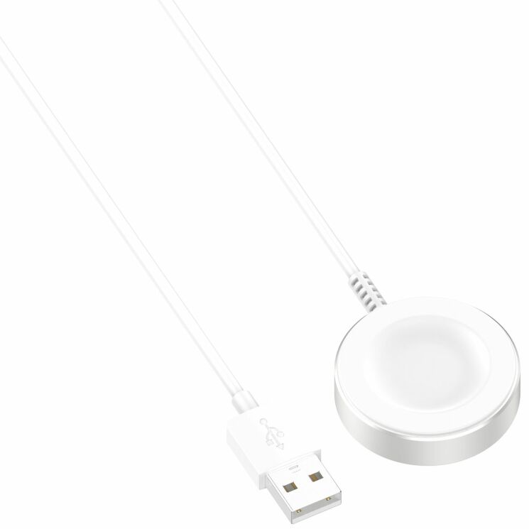 Бездротовий зарядний пристрій Deexe Metal Charger для Huawei Watch 3 / 3 Pro / 4 / 4 Pro / 5 / GT 5 / GT 5 Pro / GT 4 / GT 3 / GT 3 Pro / GT 3 SE / GT 2 Pro / GT 2 Pro ECG / Fit 4 / Fit 4 Pro - White: фото 5 з 7
