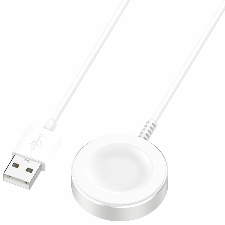 Бездротовий зарядний пристрій Deexe Metal Charger для Huawei Watch 3 / 3 Pro / 4 / 4 Pro / 5 / GT 5 / GT 5 Pro / GT 4 / GT 3 / GT 3 Pro / GT 3 SE / GT 2 Pro / GT 2 Pro ECG / Fit 4 / Fit 4 Pro - White: фото 2 з 7