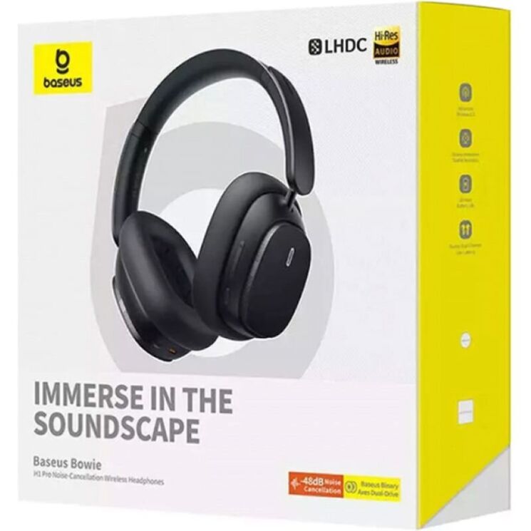 Беспроводные наушники Baseus Bowie H1 Pro A00050601113-00 - Cluster Black: фото 6 из 19
