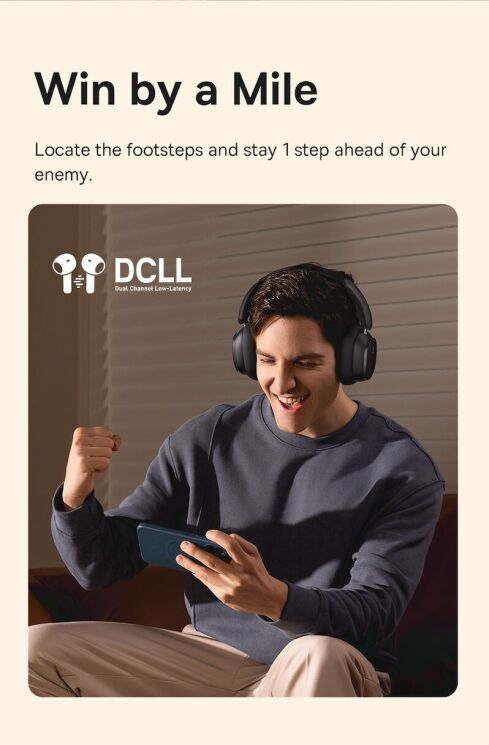 Беспроводные наушники Baseus Bowie H1 Pro A00050601113-00 - Cluster Black: фото 15 из 19