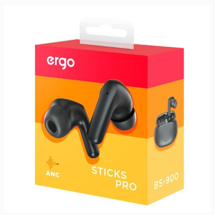 Бездротові навушники ERGO BS-900 Sticks Pro - Black: фото 8 з 11