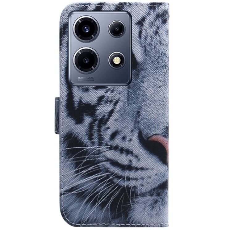 Чехол Deexe Life Style Wallet для Infinix Note 30 VIP - Tiger Head: фото 5 из 8