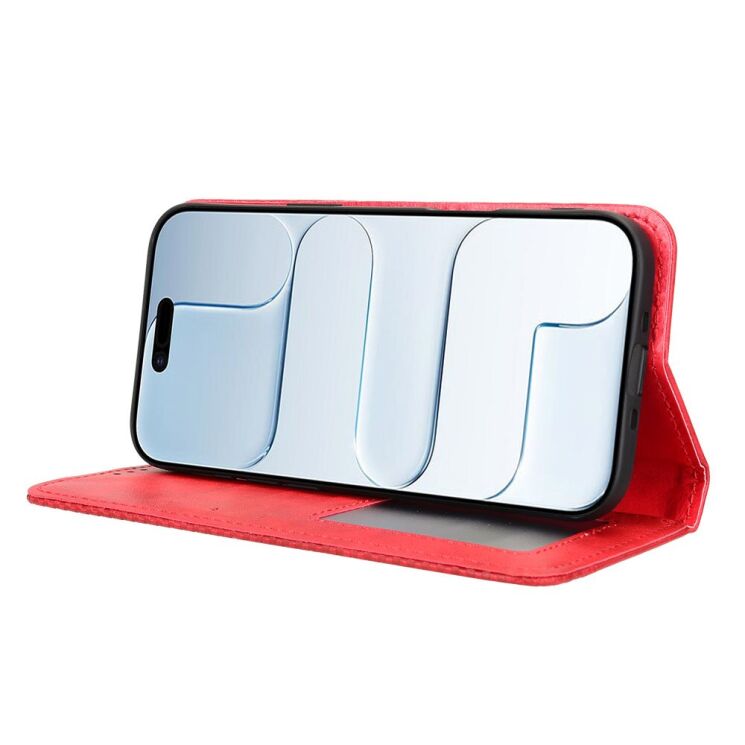 Чехол-книжка Deexe Retro Style для iPhone Air - Red: фото 7 из 19