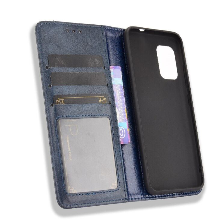 Чехол-книжка Deexe Retro Style для ASUS Zenfone 8 (ZS590KS) - Blue: фото 6 из 11