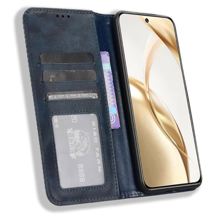 Чехол Deexe Retro Style для Honor 200 - Blue: фото 2 из 7