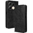 Чехол Deexe Retro Style для Infinix Note 40 - Black (351417B)