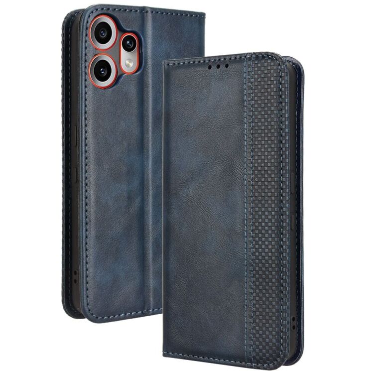 Чохол Deexe Retro Style для Nothing CMF Phone 2 Pro - Blue: фото 1 з 18